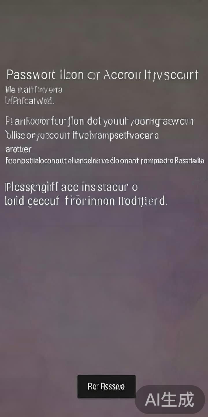 重置密码或账户安全验证：
若因密码错误或账户异常